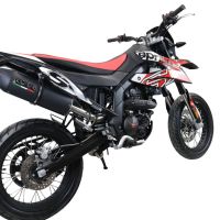 Aprilia Sx 125 2021-2024, Furore Evo4 Nero, Slip-on exhaust including link pipe and removable db killer 