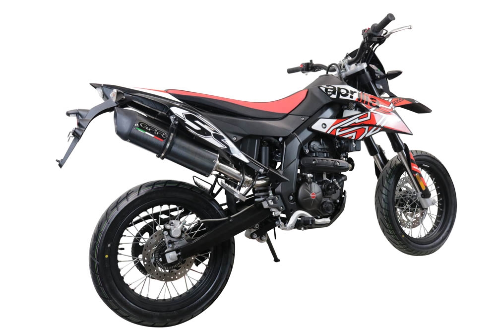 Aprilia Sx 125 2021-2024, Furore Evo4 Poppy, Slip-on exhaust including link pipe and removable db killer 