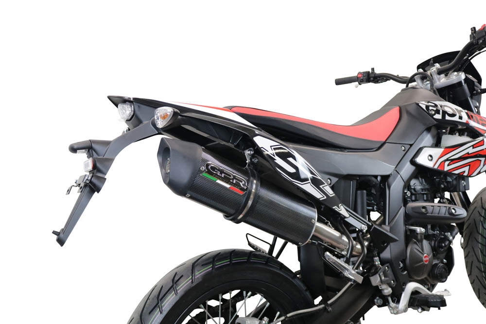 Aprilia Rx 125 2021-2024, Furore Evo4 Poppy, Slip-on exhaust including link pipe and removable db killer 