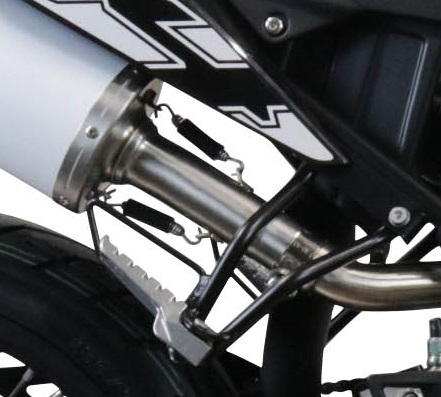 Aprilia Sx 125 2021-2024, Furore Evo4 Nero, Slip-on exhaust including link pipe and removable db killer 