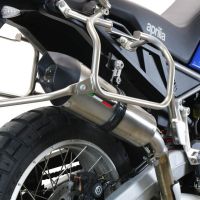 Aprilia Tuareg 660 2021-2024, GP Evo4 Titanium, Slip-on exhaust including removable db killer and link pipe 