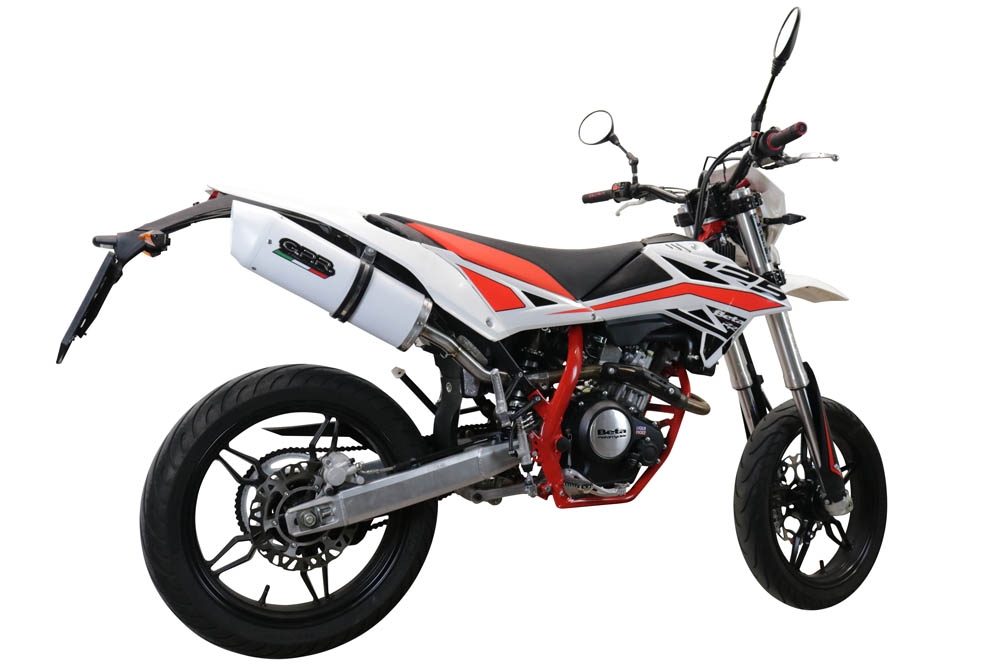 Beta RR 125 4T Enduro 2019-2020, Albus Evo4, Slip-on exhaust including link pipe and removable db killer 