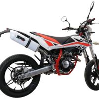 Beta RR 125 4T Enduro 2019-2020, Albus Evo4, Slip-on exhaust including link pipe and removable db killer 