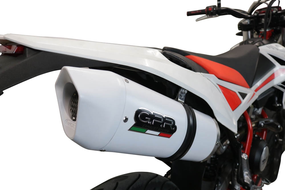 Beta RR 125 4T Enduro 2019-2020, Albus Evo4, Slip-on exhaust including link pipe and removable db killer 