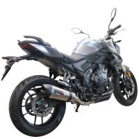 Voge 500DSX 2021-2024, GP Evo4 Titanium, Slip-on exhaust including removable db killer and link pipe 