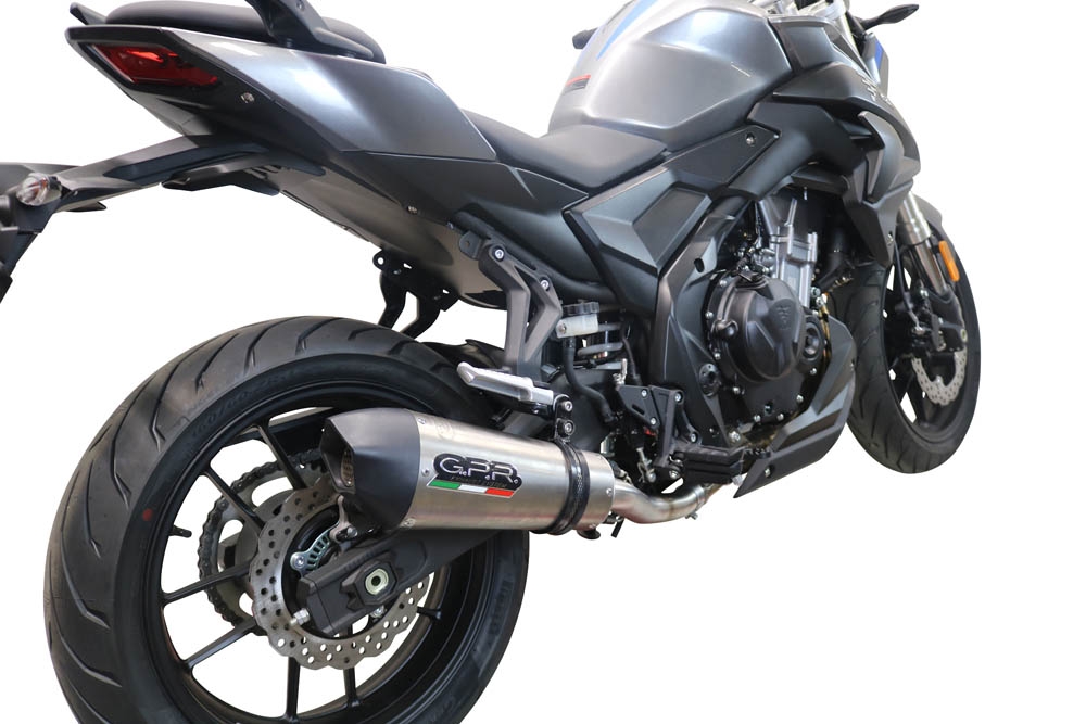 Voge 500DS 2021-2024, GP Evo4 Titanium, Slip-on exhaust including removable db killer and link pipe 