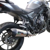 Voge 500DSX 2021-2024, GP Evo4 Titanium, Slip-on exhaust including removable db killer and link pipe 