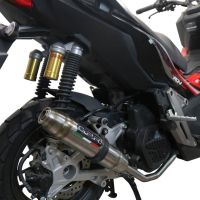 GPR exhaust compatible with  Honda Adv 150 2020-2023, Deeptone Inox, Full system exhaust, including removable db killer 