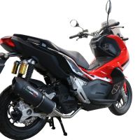 GPR exhaust compatible with  Honda Adv 150 2020-2023, Furore Nero, Full system exhaust, including removable db killer 