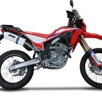 Honda Crf 300L / Rally 2021-2024, Albus Ceramic, Slip-on exhaust including link pipe and removable db killer 