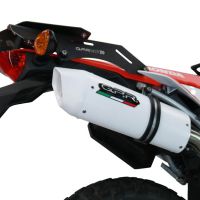 Honda Crf 300L / Rally 2021-2024, Albus Ceramic, Slip-on exhaust including link pipe and removable db killer 