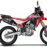 Honda Crf 300L / Rally 2021-2024, Furore Nero, Slip-on exhaust including link pipe and removable db killer 