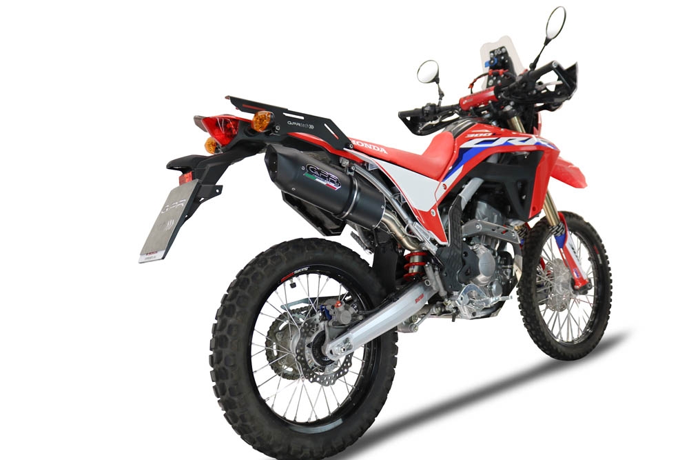 Honda Crf 300L / Rally 2021-2024, Furore Nero, Slip-on exhaust including link pipe and removable db killer 