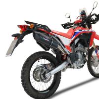 Honda Crf 300L / Rally 2021-2024, Furore Nero, Slip-on exhaust including link pipe and removable db killer 