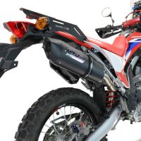 Honda Crf 300L / Rally 2021-2024, Furore Nero, Slip-on exhaust including link pipe and removable db killer 