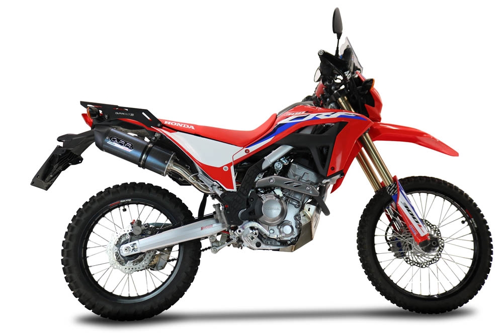 Honda Crf 300L / Rally 2021-2024, Furore Poppy, Slip-on exhaust including link pipe and removable db killer 