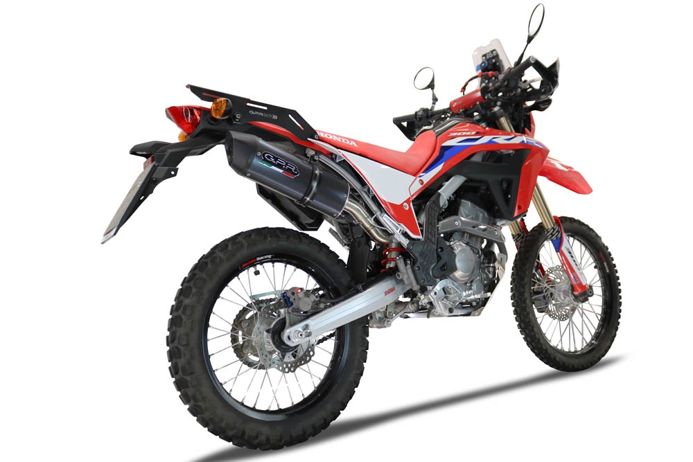 Honda Crf 300L / Rally 2021-2024, Furore Poppy, Slip-on exhaust including link pipe and removable db killer 