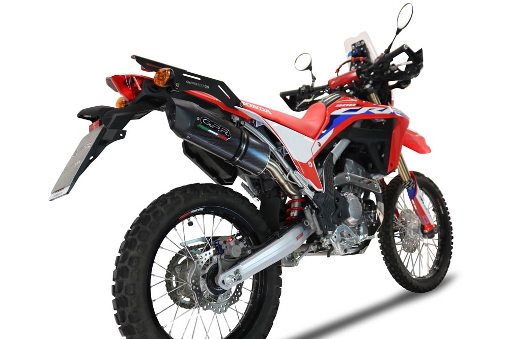 Honda Crf 300L / Rally 2021-2024, Furore Poppy, Slip-on exhaust including link pipe and removable db killer 