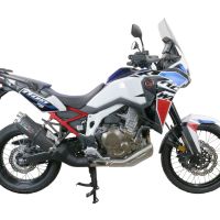 Honda CRF1100L Africa Twin 2020-2024, Dual Poppy, Slip-on exhaust including removable db killer and link pipe 