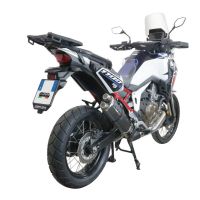 Honda CRF1100L Africa Twin 2020-2024, Dual Poppy, Slip-on exhaust including removable db killer and link pipe 