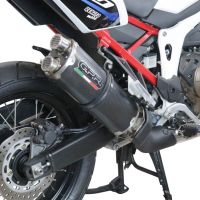 Honda CRF1100L Africa Twin 2020-2024, Dual Poppy, Slip-on exhaust including removable db killer and link pipe 