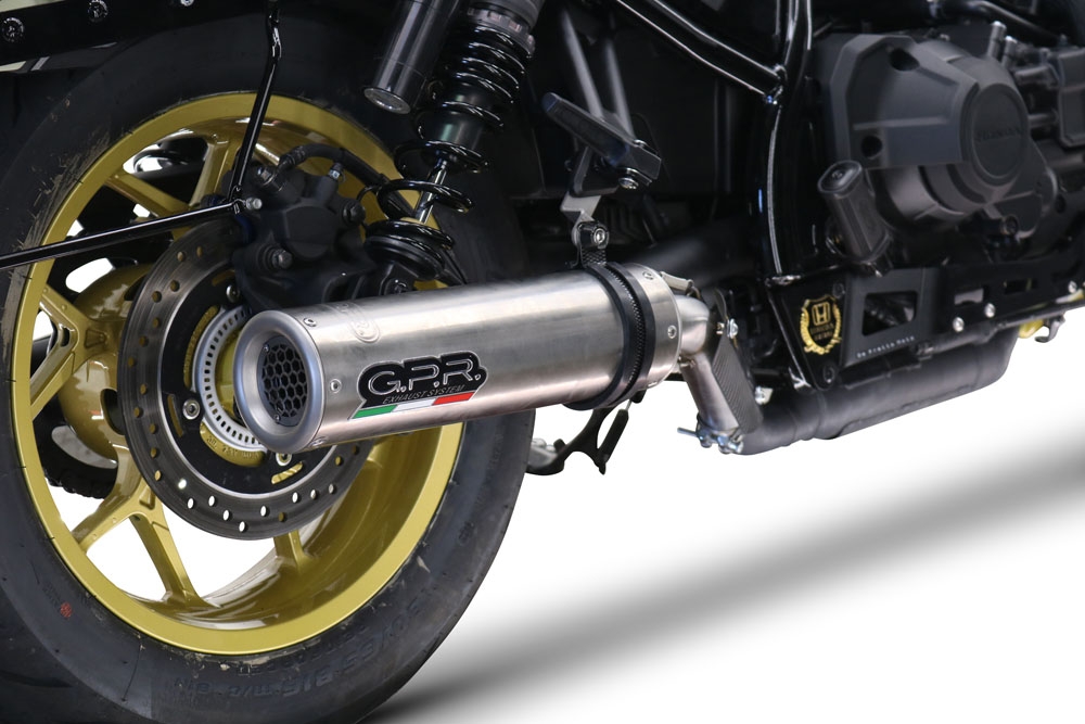 Honda Rebel 1100 2021-2024, M3 Inox , Slip-on exhaust including removable db killer and link pipe 