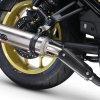 Honda Rebel 1100 2021-2024, M3 Inox , Slip-on exhaust including removable db killer and link pipe 