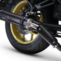 GPR exhaust compatible with  Honda Rebel 1100 2021-2023, M3 Poppy , Slip-on exhaust including removable db killer and link pipe 