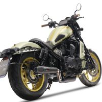 Honda Rebel 1100 2021-2024, Ultracone Nero, Slip-on exhaust including removable db killer and link pipe 