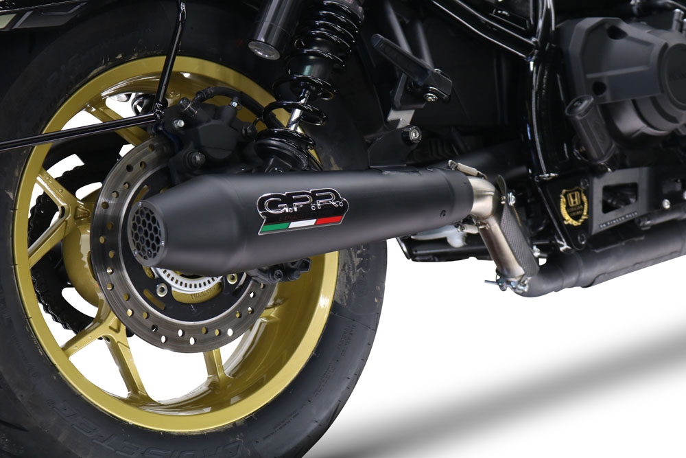 Honda Rebel 1100 2021-2024, Ultracone Nero, Slip-on exhaust including removable db killer and link pipe 