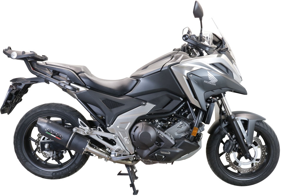 Honda NC750X NC750S DCT 2021-2023, Furore Evo4 Nero, Slip-on exhaust including removable db killer and link pipe 