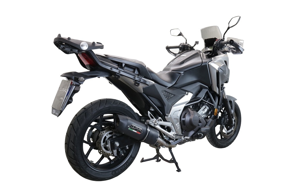 Honda NC750X NC750S DCT 2021-2023, Furore Evo4 Nero, Slip-on exhaust including removable db killer and link pipe 