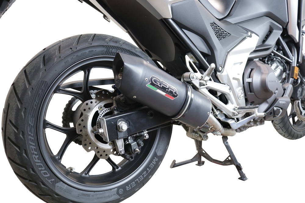 Honda NC750X NC750S DCT 2021-2023, Furore Evo4 Nero, Slip-on exhaust including removable db killer and link pipe 