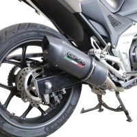 Honda NC750X NC750S DCT 2021-2023, Furore Evo4 Nero, Slip-on exhaust including removable db killer and link pipe 