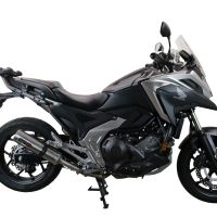 Honda NC750X NC750S DCT 2021-2023, M3 Inox , Slip-on exhaust including removable db killer and link pipe 