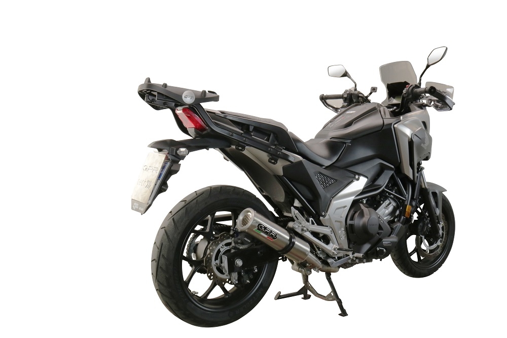 Honda NC750X NC750S DCT 2021-2023, M3 Inox , Slip-on exhaust including removable db killer and link pipe 