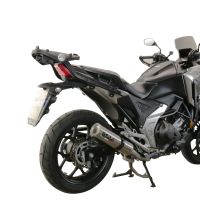 Honda NC700X NC700S DCT 2012-2018, M3 Inox , Slip-on exhaust including removable db killer and link pipe 