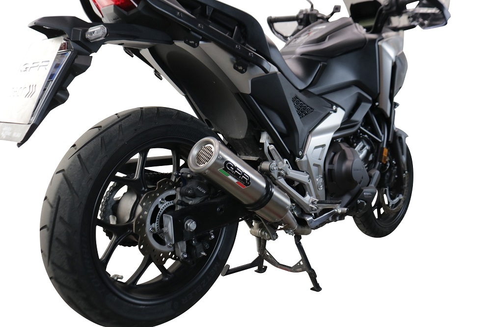 Honda NC750X NC750S DCT 2021-2023, M3 Inox , Slip-on exhaust including removable db killer and link pipe 