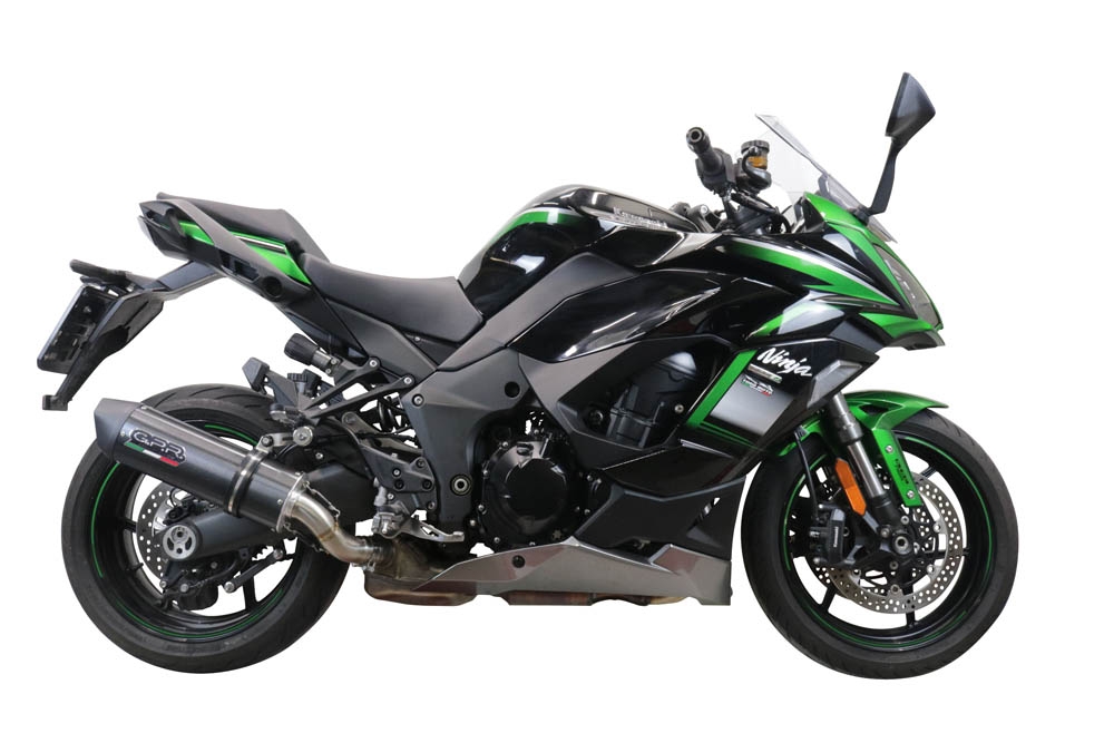 GPR exhaust compatible with  Kawasaki Ninja 1000 Sx 2021-2023, Furore Evo4 Poppy, Slip-on exhaust including removable db killer and link pipe 