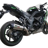 GPR exhaust compatible with  Kawasaki Ninja 1000 Sx 2021-2023, GP Evo4 Titanium, Slip-on exhaust including removable db killer and link pipe 