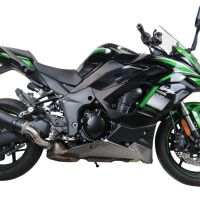 Kawasaki Ninja 1000 Sx 2020-2020, M3 Black Titanium, Slip-on exhaust including removable db killer and link pipe 