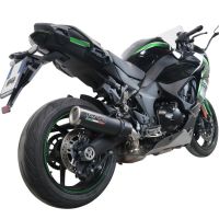 GPR exhaust compatible with  Kawasaki Ninja 1000 Sx 2021-2023, M3 Black Titanium, Slip-on exhaust including removable db killer and link pipe 