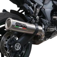 GPR exhaust compatible with  Kawasaki Ninja 1000 Sx 2021-2023, M3 Inox , Slip-on exhaust including removable db killer and link pipe 