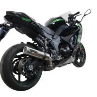 GPR exhaust compatible with  Kawasaki Ninja 1000 Sx 2021-2023, M3 Titanium Natural, Slip-on exhaust including removable db killer and link pipe 