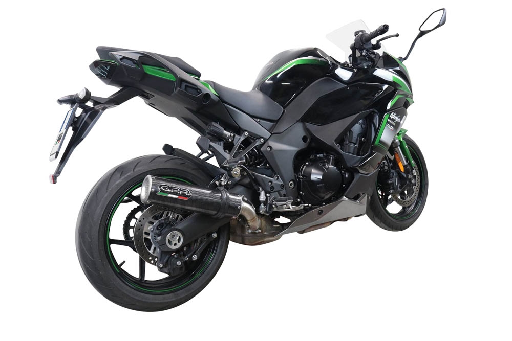 GPR exhaust compatible with  Kawasaki Ninja 1000 Sx 2021-2023, M3 Poppy , Slip-on exhaust including removable db killer and link pipe 