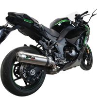 GPR exhaust compatible with  Kawasaki Ninja 1000 Sx 2021-2023, Satinox , Slip-on exhaust including removable db killer and link pipe 