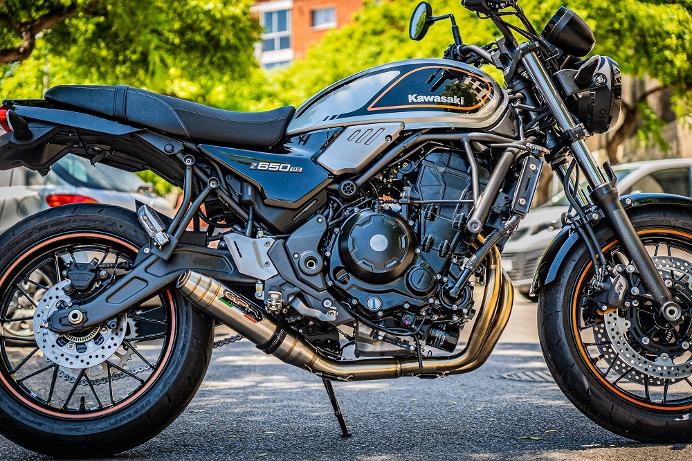 Kawasaki Z650RS 2021-2023, Deeptone Inox, Full system exhaust 