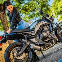 Kawasaki Z650RS 2021-2023, Satinox, Full system exhaust, including removable db killer 