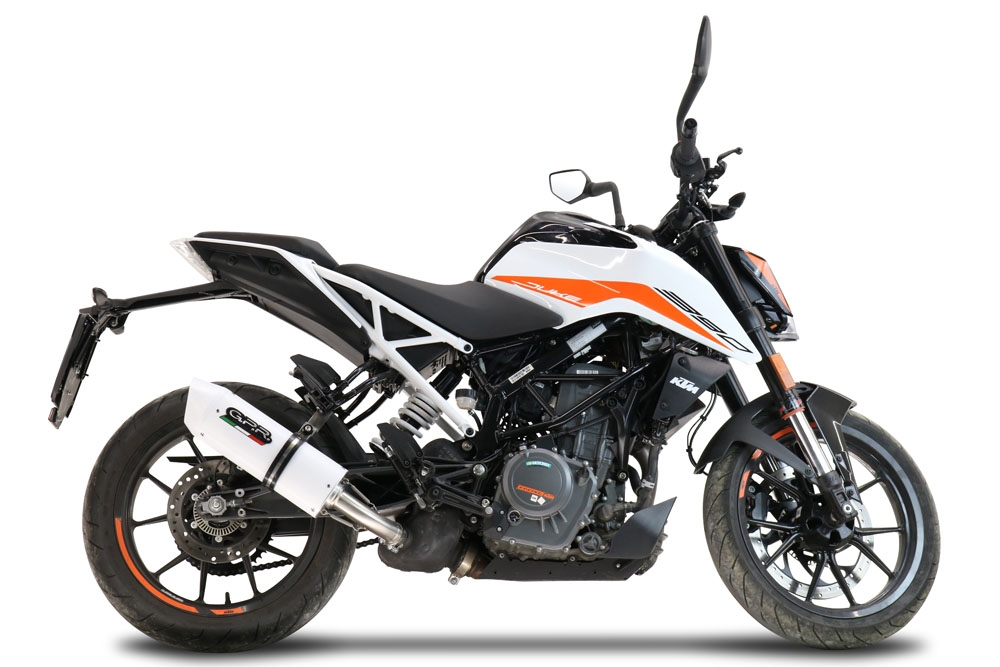 Ktm 390 DUKE 2021-2024, Albus Evo4, Slip-on exhaust including removable db killer and link pipe 