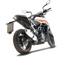 Ktm 250 Duke  2021-2023, Albus Evo4, Slip-on exhaust including removable db killer and link pipe 